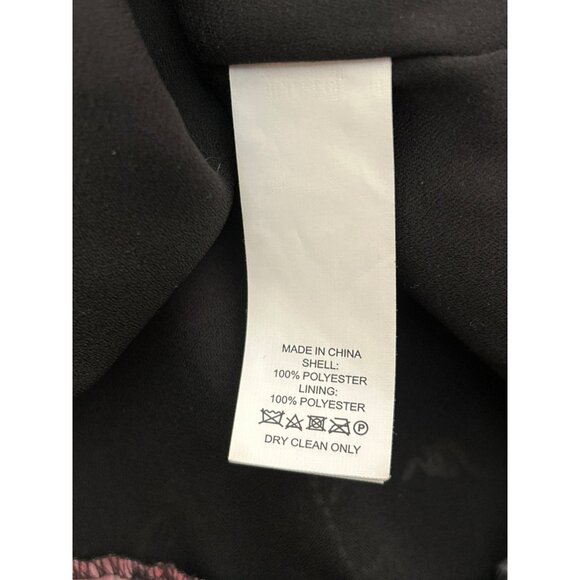 Kate Spade Black Red Hazy Rose Double Layer Top Size Small Floral Ultrafeminie - Picture 5 of 5